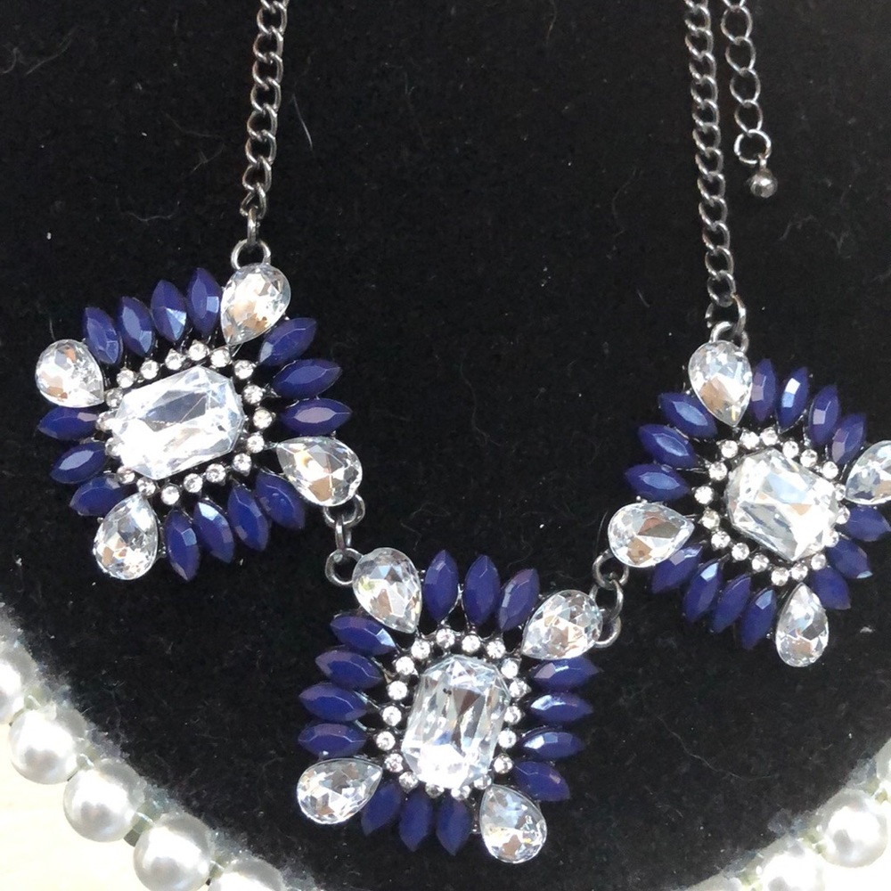LCrista Stephen Blue & Clear Crystal Statement